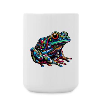 Frosch - Große Tasse 440 ml - Weiß - Vorne