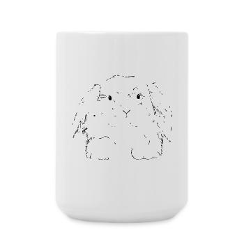 Lièvre - Grande tasse 440 ml - blanc - Devant