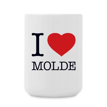 I LOVE MOLDE - Große Tasse 440 ml - Weiß - Vorne