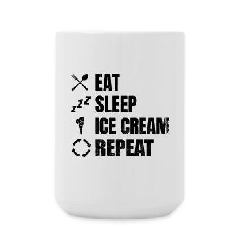 Eiscreme Liebhaber - Große Tasse 440 ml - Weiß - Vorne