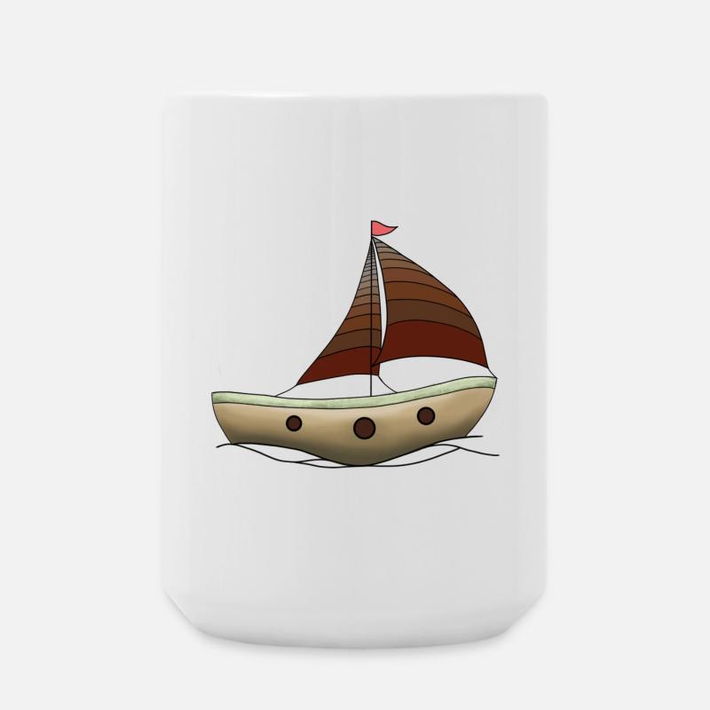 Bateau - Grande tasse 440 ml - blanc
