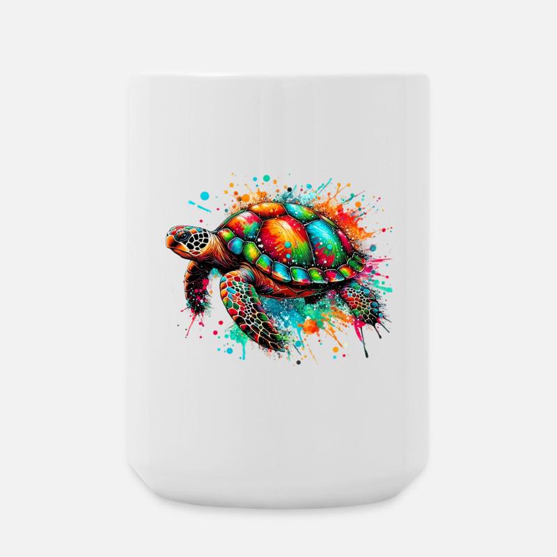 Schildkröte - Große Tasse 440 ml - Weiß