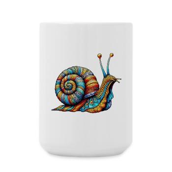 Schnecke - Große Tasse 440 ml - Weiß - Vorne