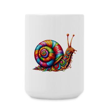 Schnecke - Große Tasse 440 ml - Weiß - Vorne