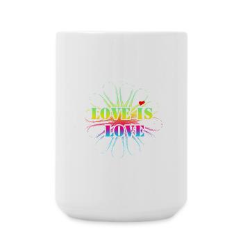 L’amour est l’amour - Grande tasse 440 ml - blanc - Devant