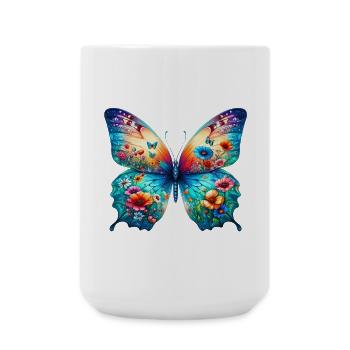 Butterfly - Large Mug 440 ml - white - Front