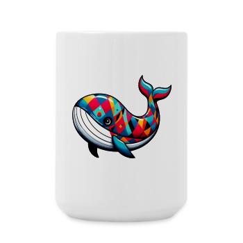 Harlekinwal - Große Tasse 440 ml - Weiß - Vorne