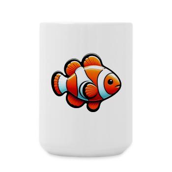 Clownfisch - Große Tasse 440 ml - Weiß - Vorne