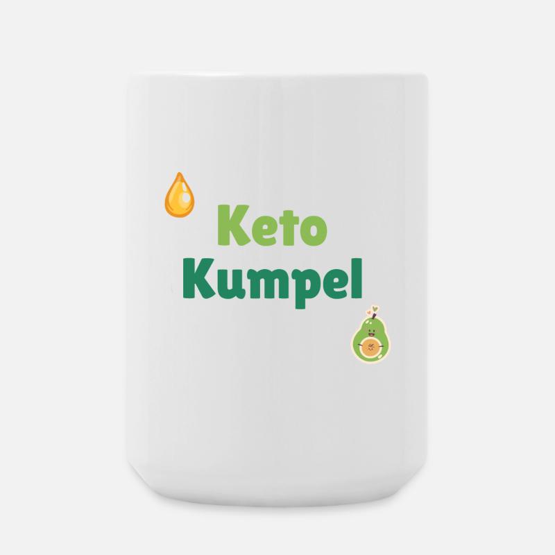 Keto Buddy - Large Mug 440 ml - white