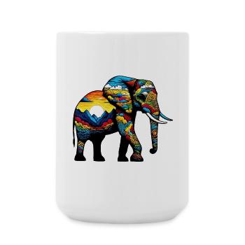 Elephant - Large Mug 440 ml - white - Front
