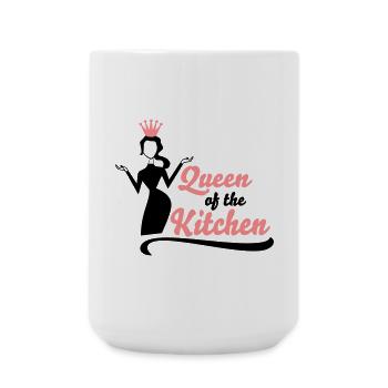 Fun gifts for women who love to cook - Large Mug 440 ml - white - Front