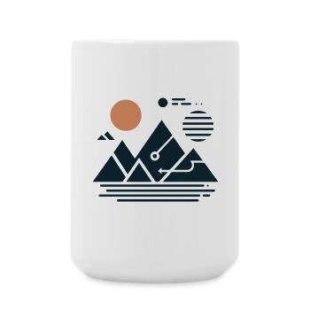 Mountains - Large Mug 440 ml - white - Front