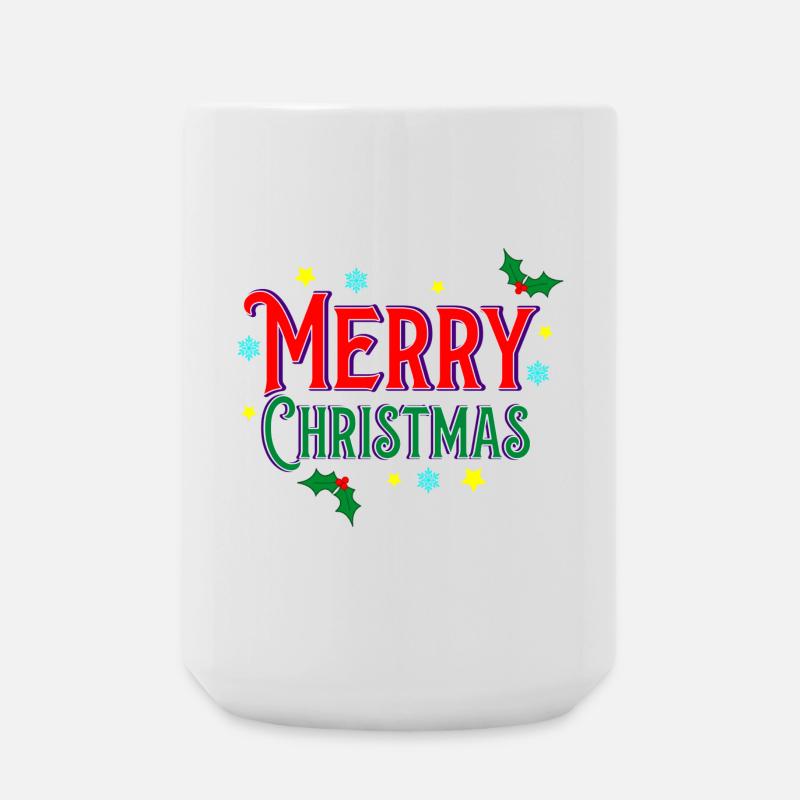 Frohe Weihnachten - Große Tasse 440 ml - Weiß