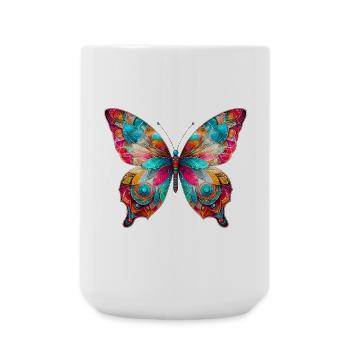 Butterfly - Large Mug 440 ml - white - Front