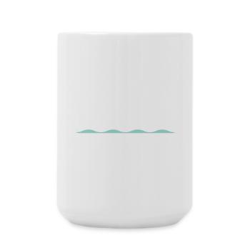 La vie est meilleure sur un bateau à voile dans un port de yacht - Grande tasse 440 ml - blanc - Devant