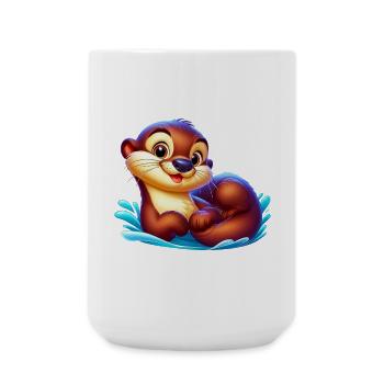 Otter - Large Mug 440 ml - white - Front