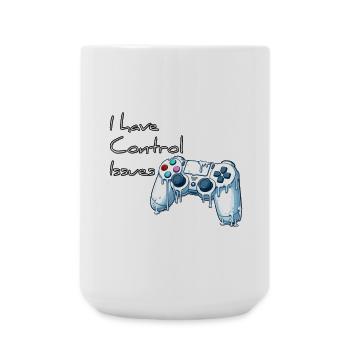 I have control issues - Large Mug 440 ml - white - Front