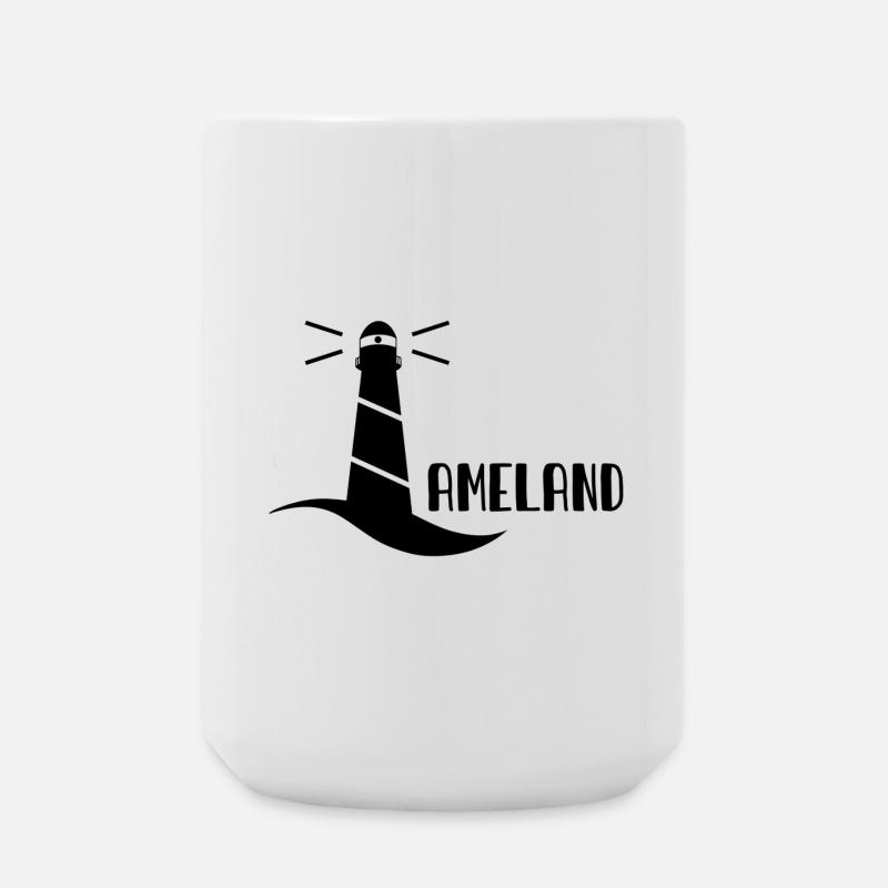 Leuchtturm Ameland - Große Tasse 440 ml - Weiß