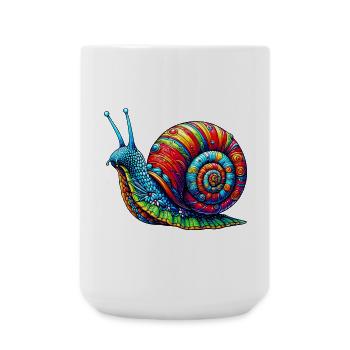 Schnecke - Große Tasse 440 ml - Weiß - Vorne