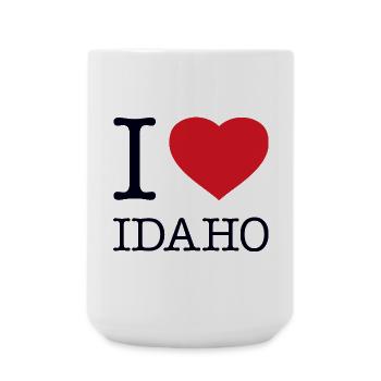 I LOVE IDAHO - Large Mug 440 ml - white - Front