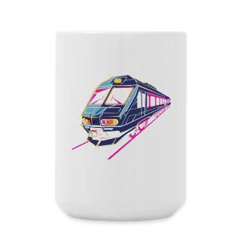 Zug Retro - Große Tasse 440 ml - Weiß - Vorne