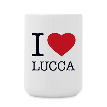 I LOVE LUCCA - Große Tasse 440 ml - Weiß - Vorne