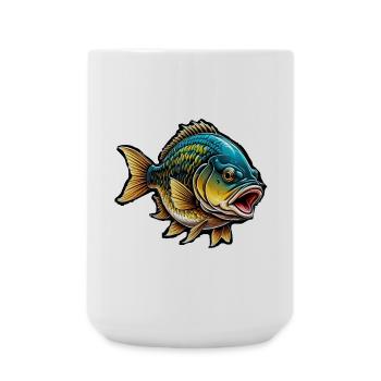 Fish Salmon Sea Lake Ocean Fisherman Fishing Gift - Large Mug 440 ml - white - Front