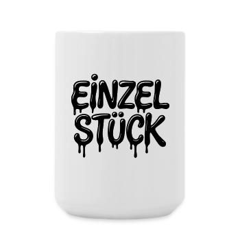 Einzelstück (Farbe änderbar Personalisierung) - Große Tasse 440 ml - Weiß - Vorne
