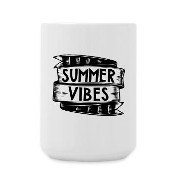 summer vibes | Vector graphic - Große Tasse 440 ml - Weiß - Vorne