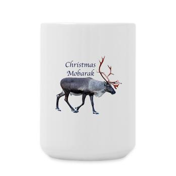 Christmas Mobarak - Large Mug 440 ml - white - Front