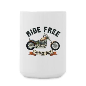 Trajet gratuit - Grande tasse 440 ml - blanc - Devant