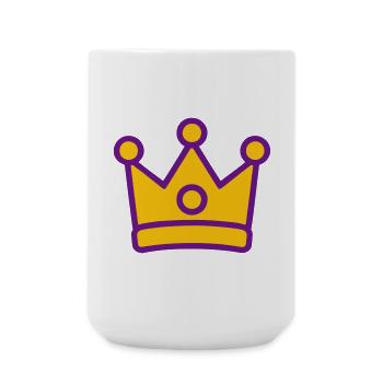 Crown! - Large Mug 440 ml - white - Front