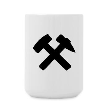 Hammer and Iron - Large Mug 440 ml - white - Front