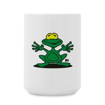 Frosch - Große Tasse 440 ml - Weiß - Vorne