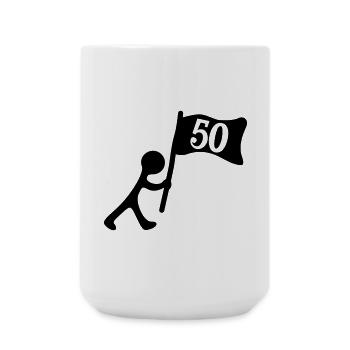 Birthday 50 years - Large Mug 440 ml - white - Front