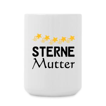 Sterne Mutter Mama Muttertag Familie Geschenk - Große Tasse 440 ml - Weiß - Vorne