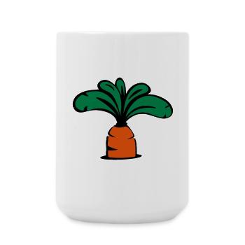Carrot icon - Large Mug 440 ml - white - Front
