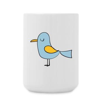 Vogel - Große Tasse 440 ml - Weiß - Vorne