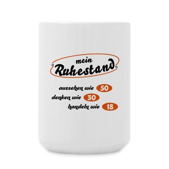 Rentner - Große Tasse 440 ml - Weiß - Vorne