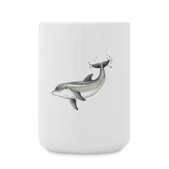 Baby dolphin - Baby dolphin design - Baby dauphin - Large Mug 440 ml - white - Front