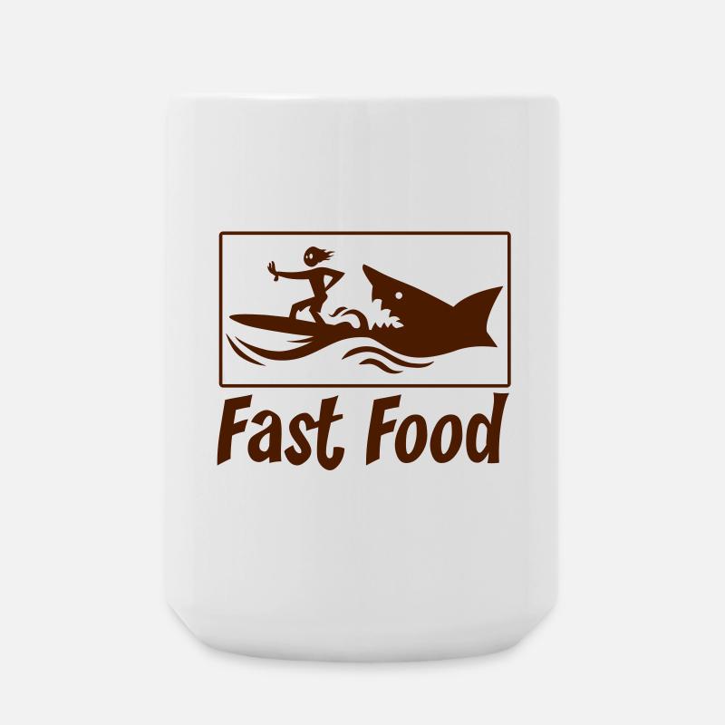 Fast Food - Large Mug 440 ml - white