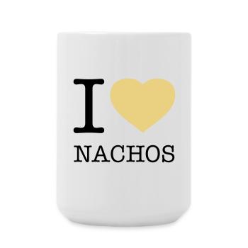 I LOVE NACHOS - Large Mug 440 ml - white - Front