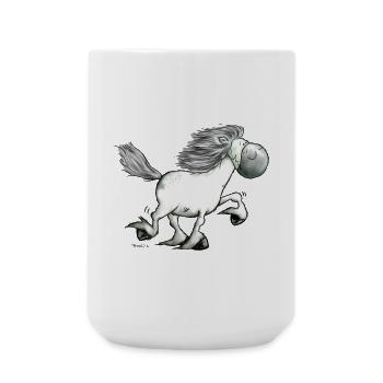 „Icelandic Power“ -Icelandic Horse - Large Mug 440 ml - white - Front