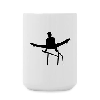 Gymnastics man - Large Mug 440 ml - white - Front