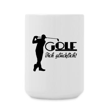 Golf Golfer Sport Sportler Spruch Geschenk - Große Tasse 440 ml - Weiß - Vorne
