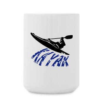 kayak - Large Mug 440 ml - white - Front