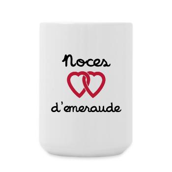 Noces d'emeraude - Grande tasse 440 ml - blanc - Devant