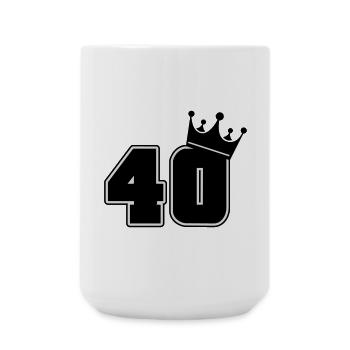 40 - Große Tasse 440 ml - Weiß - Vorne