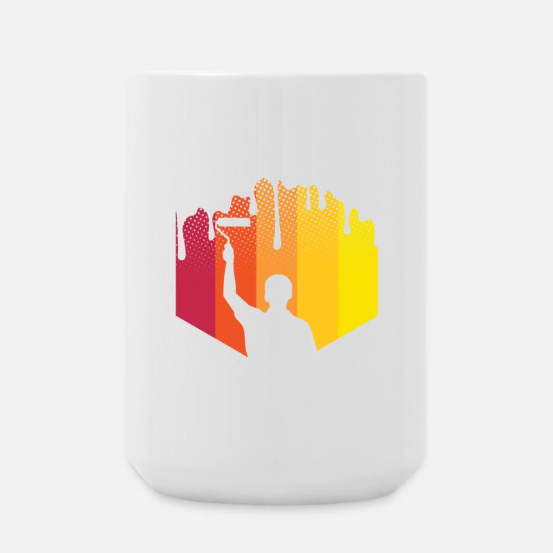 Maler - Große Tasse 440 ml - Weiß