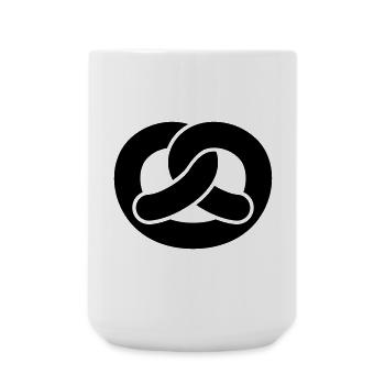 Brezel - Große Tasse 440 ml - Weiß - Vorne